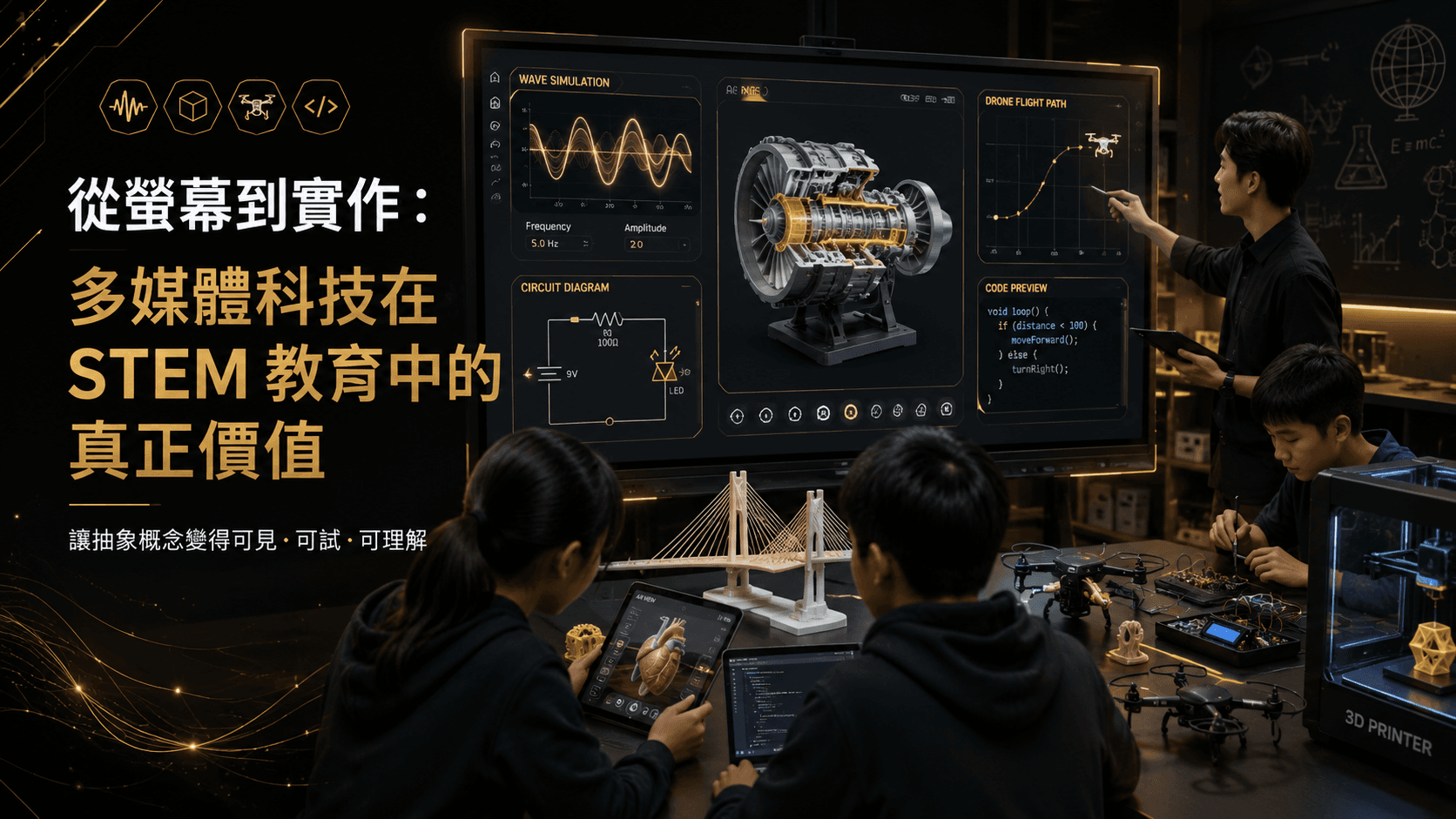 從螢幕到實作:多媒體科技在 STEM 教育中的真正價值